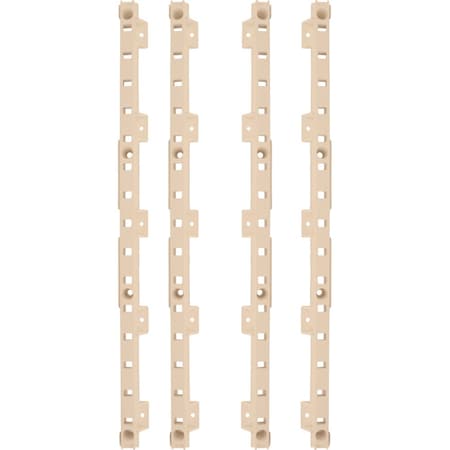 4-quick Tray Pilasters 1-1/4 With 8 Hook Dowels & 8 Screws Finish:  Beige